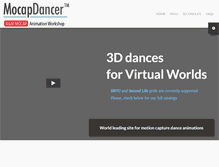 Tablet Screenshot of mocap-dancer.com